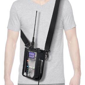 BaoFeng Radio Holster Molle Radio Pouch for Baofeng AR-5RM UV-21R UV-5R GM-15 PRO K5 Plus Two Way Radio Walkie Talkies Holder Case Duty Belt Accessories Radio Storage Holder Adjustable Shoulder Strap