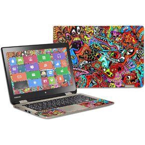 MightySkins Skin Compatible with Toshiba Satellite Radius 11 L15W-B 11.6" wrap Cover Sticker Skins Acid Trippy