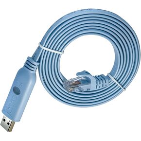 DSD TECH SH-RJ45A USB to RJ45 Console Cable with FTDI Chip for Cisco NETGEAR Routers/Switches(5.9FT)