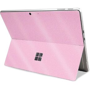 Glossy Glitter Tablet Skin Compatible with Microsoft Surface Pro 11 (2024) - Solid Pink - Premium 3M Vinyl Protective Wrap Decal Cover - Easy to Apply | Crafted in The USA by MightySkins