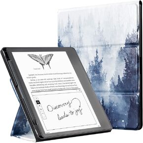 CoBak Case for ebook Reader with Two Viewing Angles - All New PU Leather Cover with Auto Sleep Wake, Pen Holder for ebook Reader, Forest