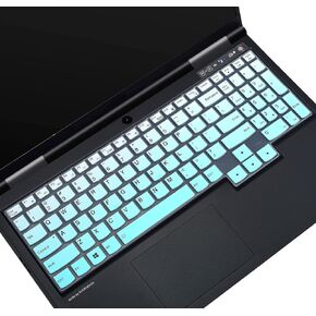 Keyboard Cover for 2023 Lenovo LOQ 15.6" 16"/Legion 7 7i 16ITHg6/Legion Pro 7 7i Gen 8,Lenovo Legion 5 Pro/Legion 7 7i Slim 15,Lenovo Legion 5 5i 5p 5pi 15.6" 17.3" Gaming Laptop Skin-Gradual Mint