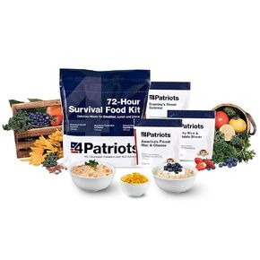 4Patriots 72 ساعة طقم الطعام على قيد الحياة: إمدادات الطوارئ الغذائية مصممة لتستمر 25 سنة ، 20 حصة