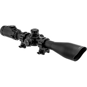 UTG 4-16X44 30mm Scope, AO, 36-color Mil-dot, w/ Rings , Black