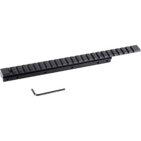 Picatinny Rail Extra Long 24 Slots 11mm to 20mm Converter Dovetail Weaver Adapter Aluminum Rail Lightweight, Standard Tactical 1913 Rails, for Scope Mount Base Hunting