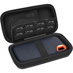 Case Compatible with SanDisk 2TB 1TB 4TB Extreme PRO/for Sandisk Extreme Portable SSD USB-C, USB 3.2 Gen 2 for Creator Pro for 1TB Extreme Go SSD（Black