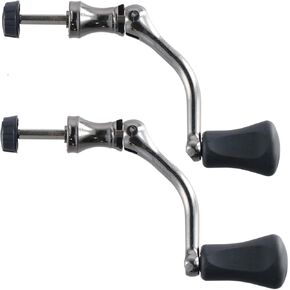 2Pcs Fishing Spinning Reel Handle Metal Grip Rocker Arm Fish Accessories Spinning Reels Replacement Grip Parts