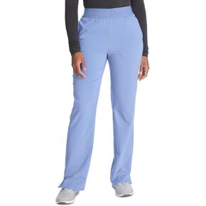 Cherokee Atmos Women Scrubs Pant Mid-Rise Pull-on Straight Leg CK136A