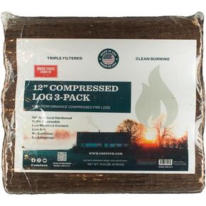 12" Compressed Log - 3 Pack