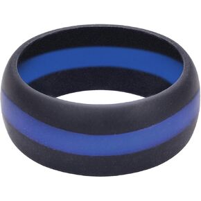 Rothco Thin Blue Line Silicone Ring, 9