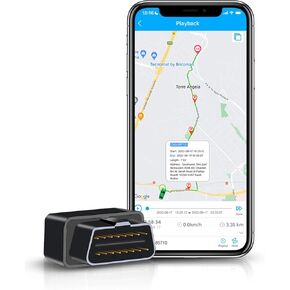 GPS Tracker for Vehicles, OBD 4G LTE Car Locator, Unlimited Distance, Real-Time Speed and Mileage Locator, Geo-Fencing, Accident Alerts, Hidden Tracking Devices for Cars, Asset or Fleet