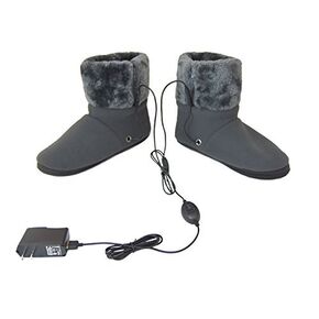 OBBOMED MF-2305L ألياف الكربون الأشعة تحت الحمراء المسخن الدافئ/الأحذية/النعال ، USB 5V 10W-Auto Off ، Size L: #45.5 (تناسب القدم حتى 45.5)
