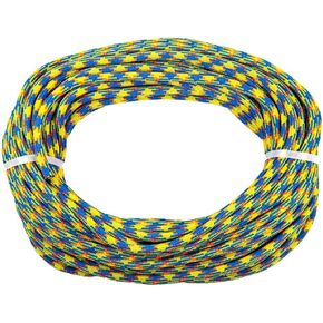drenaLINE Climbing Rope – 32-Strand Polyester Arborist Rope (11.8mm x 200ft, BlueOrangeYellow)