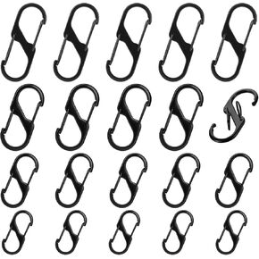 مقطع anti-stheft zipper المضاد للسرقة ، قفل سحبة الظهر 20 pcs ، مشبك المشي لمسافات طويلة في الربيع ، الأمتعة ، حقيبة ، حقيبة معلقة ، حقيبة ظهر ، خيمة ، سلسلة مفاتيح ، رياضة في الهواء الطلق أو التخييم (أسود) in Kuwait