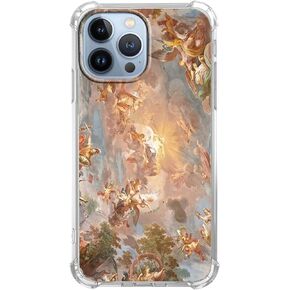 Case for iPhone 13 Pro Max with Renaissance Art Design,Cute Angel God Greek Mythology Painting Pattern Case,Clear Soft TPU Bumper Case,6.7"(Mythology,13pm)