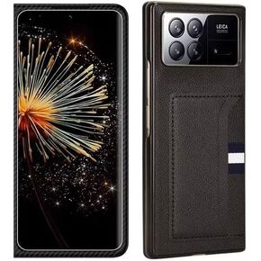 for Xiaomi Mix Fold 3 (8.03") Wallet Case, Premium PU Leather Flip Cover with Card Holder and Kickstand Feature Protective Phone Case for Xiaomi Mix Fold 3 - Black