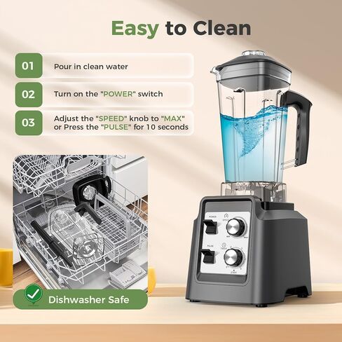 Blenders for Kitchen, Smoothie Maker, 68 oz.Pitcher, 1800 Peak Watts, Professional Blender for Ice Crush, Frozen Drinks in Saudi Arabia