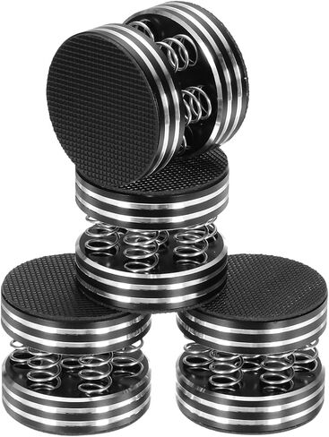 MECCANIXITY 4 Pcs Subwoofer Isolation Pad, 45x40mm Speaker Isolation Pad Feet Speaker Spikes Turntable Audio Studio Monitor Isolation Pad for Audio Equipment, Black in Saudi Arabia