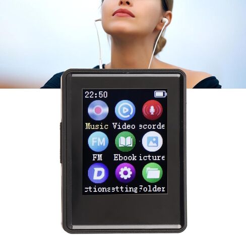 80 جيجابايت MP3 مشغل مع Bluetooth و Hifi Sound MP3 Spotify Player مع FM ، الراديو ، التسجيل ، E -Book 1.77 بوصة تدفق MP3 MP4 مشغل للأطفال (مع in Kuwait