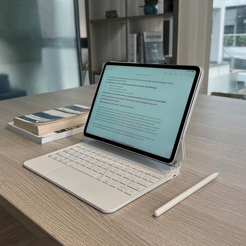mobee Magic Keyboard Case for iPad Pro 13-inch (M4) 2024, Magnetic Keyboard Case with Multi-Touch Trackpad, Backlit, Comfortable Typing (Black, iPad Pro 13 inch M4 2024) in Saudi Arabia