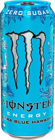 Monster Energy Ultra Blue Hawaiian, Sugar Free Energy Drink, 16 Ounce (Pack of 15) in Saudi Arabia
