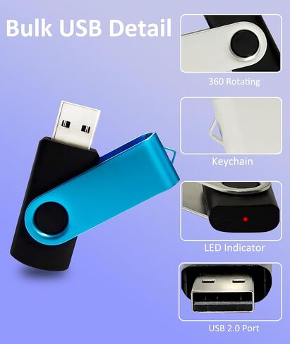 4GB 20 Pack USB Flash Drive Bulk Nicepicten Zip Drive USB 2.0 Thumb Drive in Kuwait