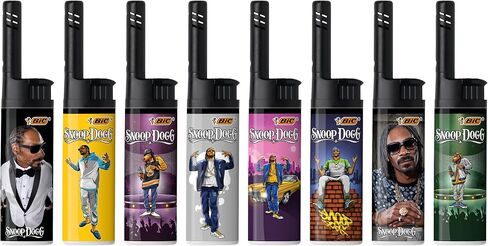 BIC EZ Reach Candle Lighter, The Ultimate Lighter with Wand for Candles, Assorted Snoop Dogg Designs, 4 Count Pack of Lighters in Saudi Arabia
