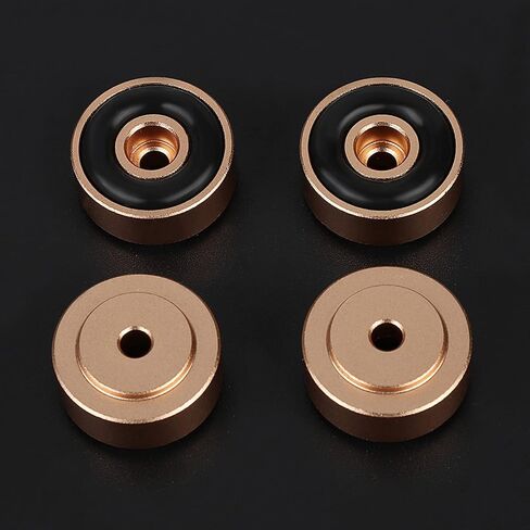 4pcs سلاح مكبر صوت الألومنيوم ، وسادة أقدام عزل ، 20 * 8 ملم ، مضخم صدمة ، أقدام مكبر للصدمات ، أقدام ، أقدام مطاطية قابلة للفصل لمكبر الصوت (الذهب) in Saudi Arabia