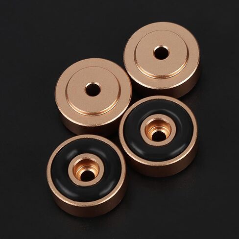 4pcs سلاح مكبر صوت الألومنيوم ، وسادة أقدام عزل ، 20 * 8 ملم ، مضخم صدمة ، أقدام مكبر للصدمات ، أقدام ، أقدام مطاطية قابلة للفصل لمكبر الصوت (الذهب) in Saudi Arabia