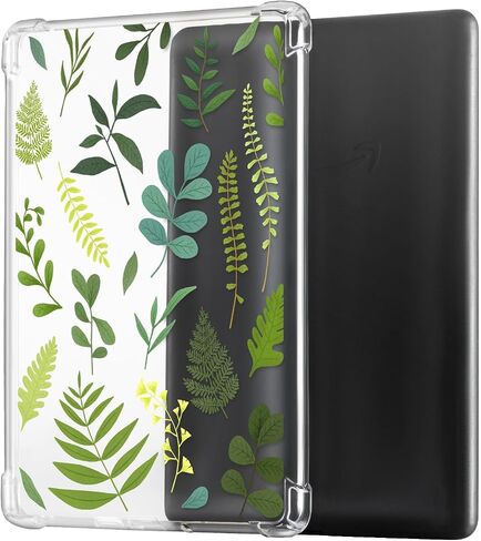 CoBak Clear Case for All-New Kindle Paperwhite 11th Gen 2021 & Signature Edition(6.8") - Lightweight, Scratch-Proof Silicone Back Cover with Playful Flower Design in Saudi Arabia