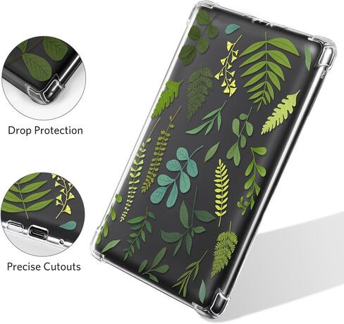 CoBak Clear Case for All-New Kindle Paperwhite 11th Gen 2021 & Signature Edition(6.8") - Lightweight, Scratch-Proof Silicone Back Cover with Playful Flower Design in Saudi Arabia