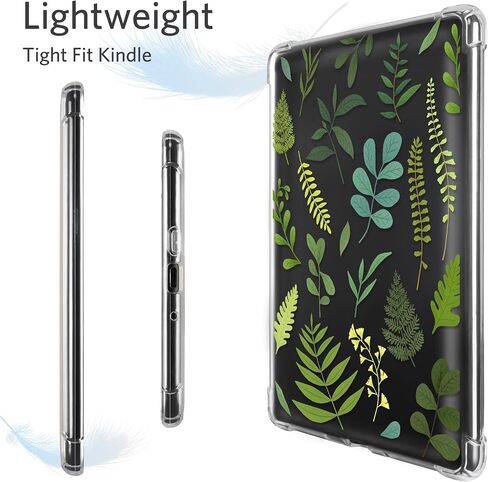 CoBak Clear Case for All-New Kindle Paperwhite 11th Gen 2021 & Signature Edition(6.8") - Lightweight, Scratch-Proof Silicone Back Cover with Playful Flower Design in Saudi Arabia