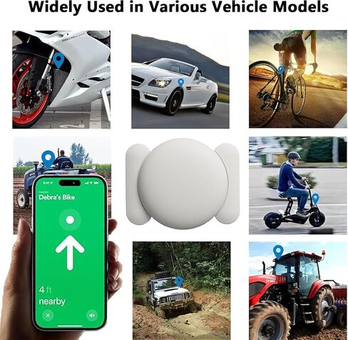 جهاز تتبع GPS للسيارات للمركبات ، والسيارات ، إلخ ، 1pcs في الوقت الفعلي ، يعمل GPS Tracker للمركبات مع Find My (iOS فقط) ، Mini Hidden Car Tracker مع حالة مقاومة للماء مغناطيسي ، لا توجد رسوم شهرية (أبيض) in Kuwait