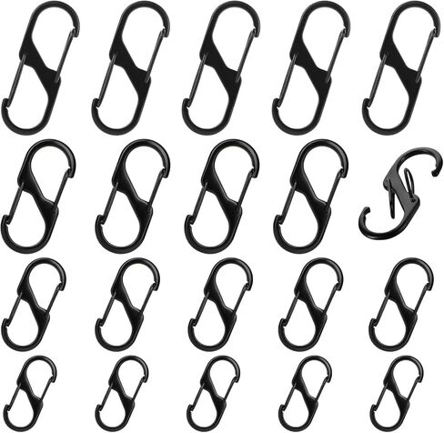 مقطع anti-stheft zipper المضاد للسرقة ، قفل سحبة الظهر 20 pcs ، مشبك المشي لمسافات طويلة في الربيع ، الأمتعة ، حقيبة ، حقيبة معلقة ، حقيبة ظهر ، خيمة ، سلسلة مفاتيح ، رياضة في الهواء الطلق أو التخييم (أسود) in Kuwait