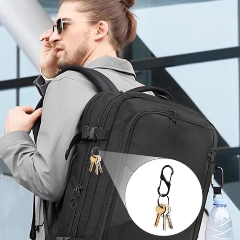 مقطع anti-stheft zipper المضاد للسرقة ، قفل سحبة الظهر 20 pcs ، مشبك المشي لمسافات طويلة في الربيع ، الأمتعة ، حقيبة ، حقيبة معلقة ، حقيبة ظهر ، خيمة ، سلسلة مفاتيح ، رياضة في الهواء الطلق أو التخييم (أسود) in Kuwait