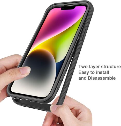 مناسب لحالة iPhone 15 Plus ، متوافقة مع iPhone 15 Plus Phone Cases 360 ° PULLE BODACH PROCKPROUS in Saudi Arabia