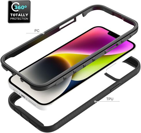 مناسب لحالة iPhone 15 Plus ، متوافقة مع iPhone 15 Plus Phone Cases 360 ° PULLE BODACH PROCKPROUS in Saudi Arabia