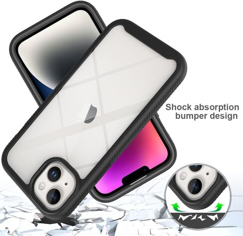 مناسب لحالة iPhone 15 Plus ، متوافقة مع iPhone 15 Plus Phone Cases 360 ° PULLE BODACH PROCKPROUS in Saudi Arabia