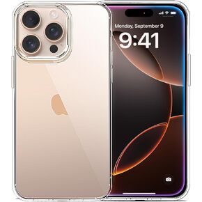 Compatible with iPhone 16 Pro Case Clear, Soft Transparent TPU Cover, Slim Thin Shockproof Phone Case for iPhone 16 Pro 6.3-Inch