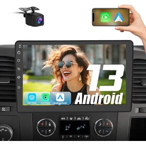 Android 13 Car Radio Stereo for Chevy Chevrolet Silverado 2007-2013 Tahoe Equinox GMC Sierra Yukon with CarPlay Android Auto Bluetooth