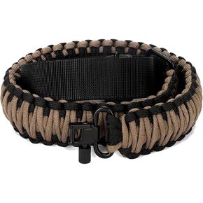 Double Woven Paracord Gun Rifle Sling with Non Slip Adjustable Strap