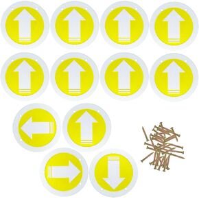 Reflective Trail Markers Bright Trail Signs Glow Trail Arrows Markers Camping Hunting Hiking Trail Marking Reflectors Driveway Camping Walking Backpacking Outdoors
