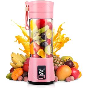 Portable Blender,Personal Blender for Shakes and Smoothies 15 Oz Personal Size Blenders with 6 Sharp Blades, Rechargeable BPA Free Portable Smoothie Blender for Travel Home Office Gym
