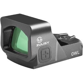 OWL Full Size Reflex Sight for Pistol, 3 MOA Green Dot, Doctor Footprint Compatible, Shake Awake, 1x24mm Compact Scope for Pistol, Picatinny Rail M1913 Mount