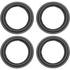 uxcell 5.5" 5.5 Inch Speaker Rubber Edge Surround Rings Replacement Part for Speaker Repair or DIY 4pcs
