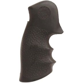 Hogue OverMolded Rubber Grip for Taurus Medium & Large Frame, Square Butt Revolvers, Black - 66000