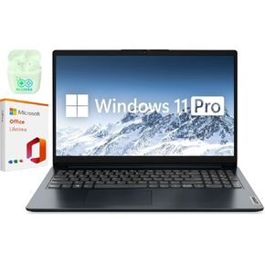 Lenovo IdeaPad 15.6" FHD Touchscreen Laptop, 40GB RAM 2.5TB Storage (2TB SSD+512GB Docking Station Set), 10-Cores Intel Core i5, Windows 11 Pro with Microsoft Office Lifetime Suite, PLUSERA Earphones