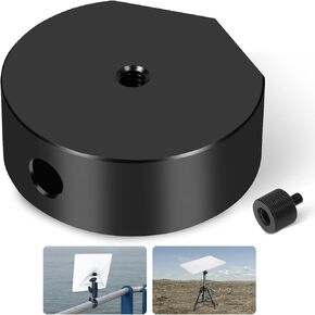 Starlink Mini Tripod Mount Adapter - Aluminum Alloy Universal Bracket for Starlink Mini - Supports 1/4"-20 & 3/8"-16 Threads - Compatible with Tripods, Clamps, and Pipe Adapters