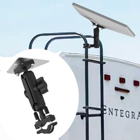 Starlink Mini Universal Mount for Rv Ladder Rr Roof Rack,Starlink Mini Rv Ladder Mount,Starlink Mini Roof Rack Mount, for Any Rod from 0.5" to 1.35" in Diameter，Angle Can Be Adjusted Freely