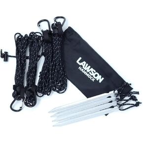 Lawson Hammock Stabilizer Kit, Added Stability for Blue Ridge Camping Hammock, Easy Adjust Tensioners, Stakes, Paracord